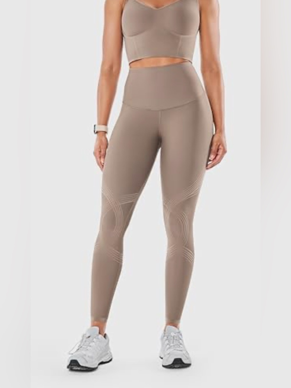 Fanka Body Sculpt Leggings Reversible Taupe Size XLarge